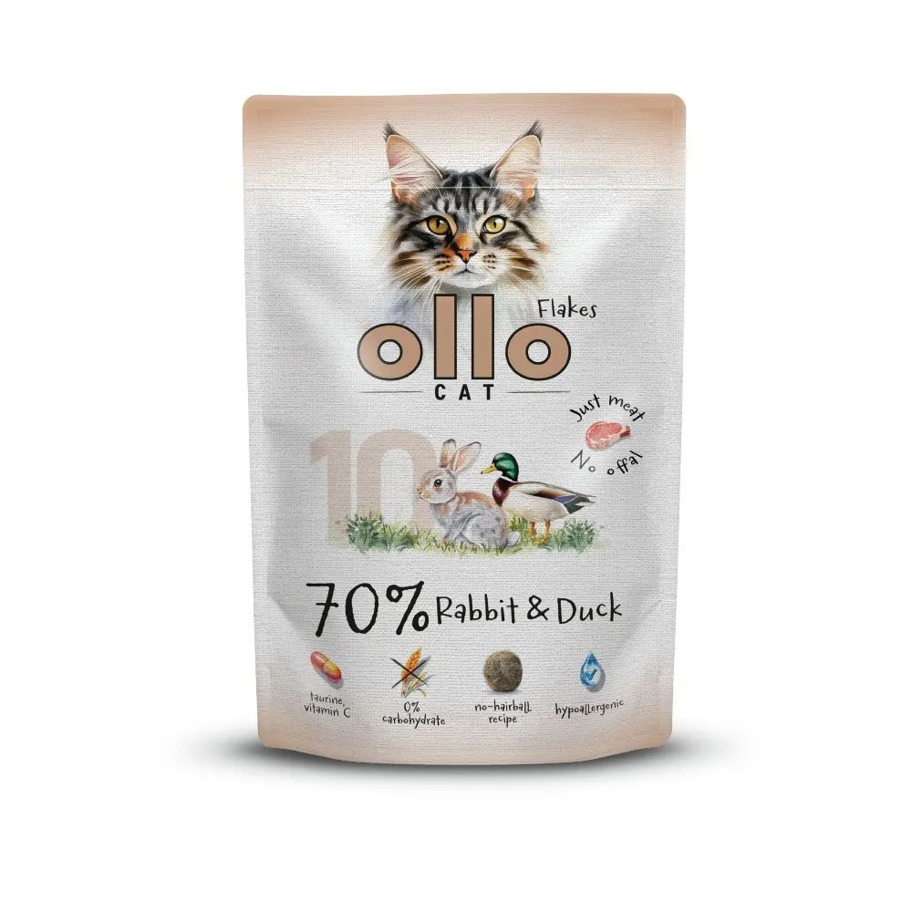 Ollo Cat Nr 10 Królik i Kaczka 85 g – karma mokra dla kota