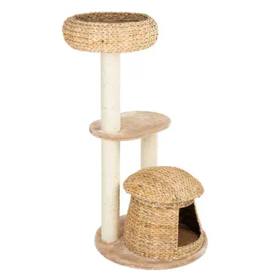 Banana Leaf Bali Cat Drapak dla Kota z Domkiem 112 cm