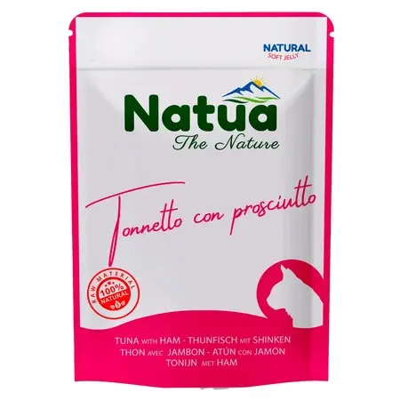 Natua Natural Tuńczyk z Szynką w Galaretce 70g – mokra karma dla kotów