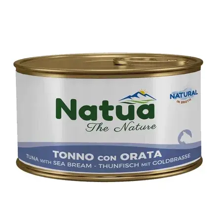 Natua Tuńczyk z Doradą w Bulionie dla Kota 85g – mokra karma dla kota