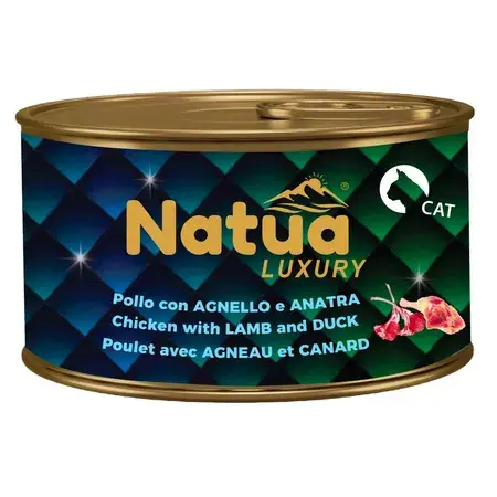 Natua Luxury Line Kurczak, Jagnięcina, Kaczka w Galaretce 85g – mokra karma dla kotów