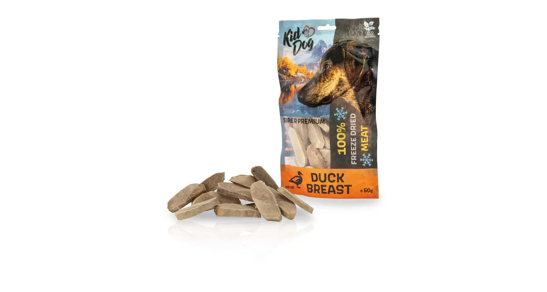 KIDDOG SUPER PREMIUM liofilizowane przysmaki z piersi kaczki 100% czyste mięso 50 g