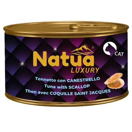 Natua Luxury Line Tuńczyk z Przegrzebkiem w Galaretce 85g – mokra karma dla kotów