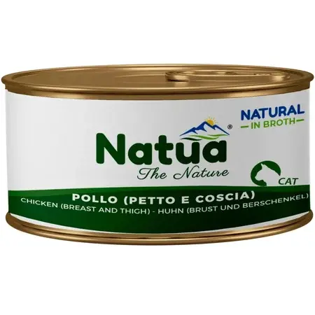Natua Natural Kurczak Pierś i Udka w Bulionie 85g – mokra karma dla kota