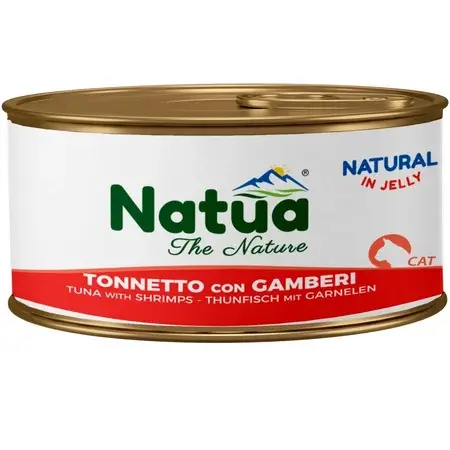 Natua Natural Tuńczyk z Krewetkami w Galaretce 85g – mokra karma dla kota