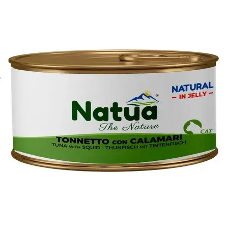 Natua Tuńczyk z Kalmarami w Galaretce 85g – mokra karma dla kota