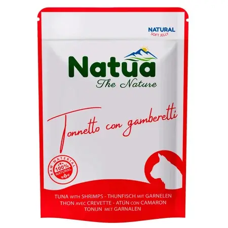 Natua Natural Tuńczyk z Krewetkami w Galaretce 70g – mokra karma dla kotów