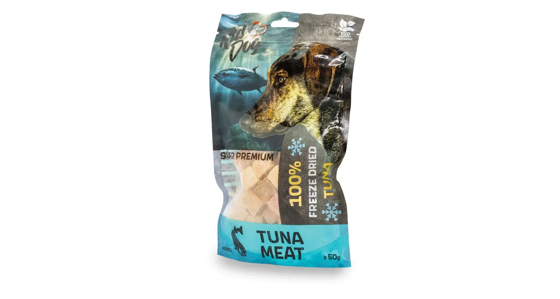 KIDDOG SUPER PREMIUM liofilizowane przysmaki z 
tuńczyka 100% czyste mięso 50 g
