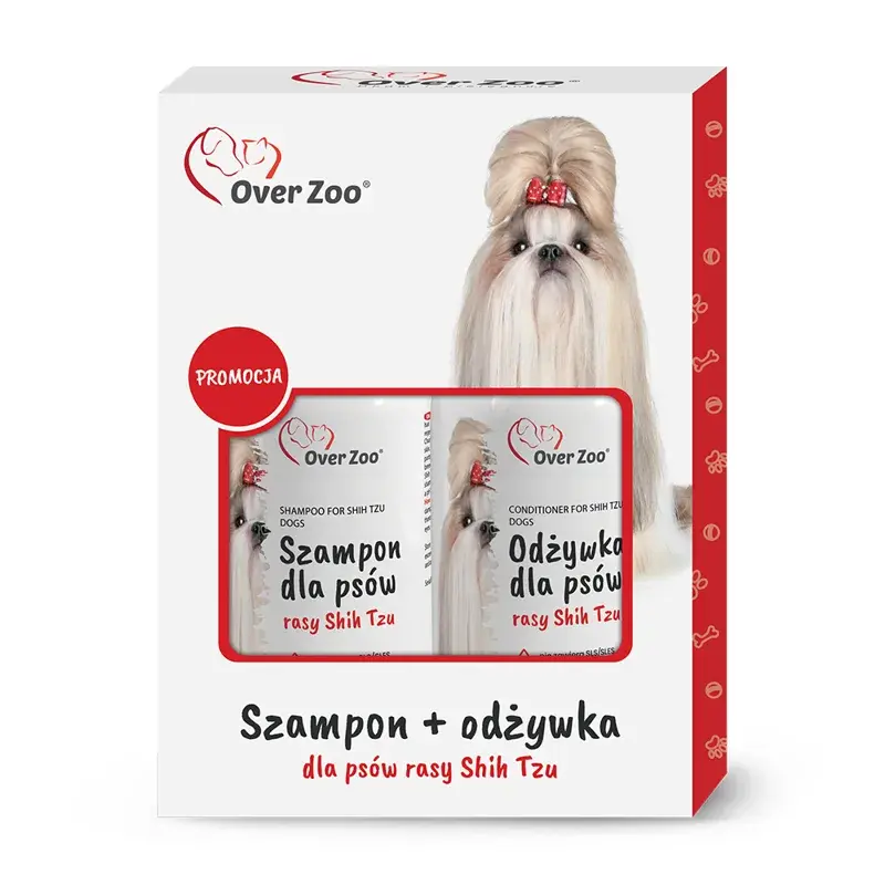 Zestaw dla psa rasy Shih Tzu Over Zoo - Dwupak szampon 250 ml + odżywka 240 ml
