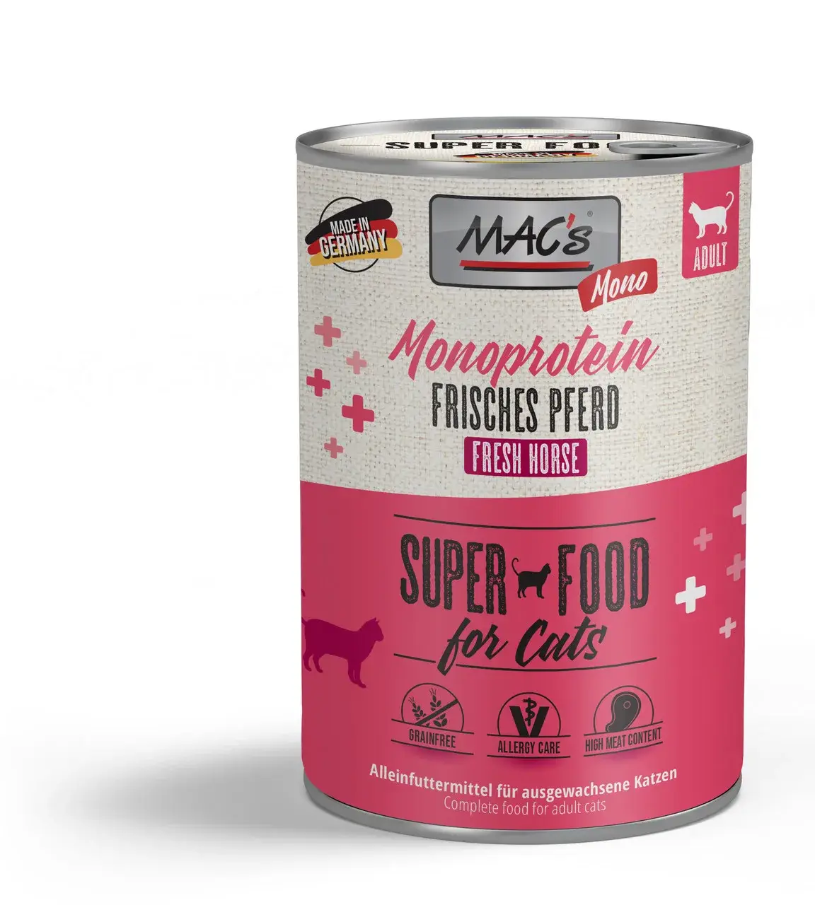 Mac's Cat konina pełnoporcjowa i monoproteinowa karma dla dorosłych kotów  400g
