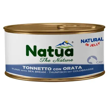 Natua Tuńczyk z Doradą w Galaretce dla Kota 85g – mokra karma dla kota