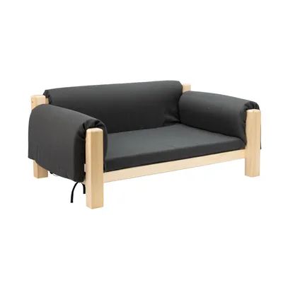 Ferplast Mizu M – sofa dla psa i kota z drewnianą ramą