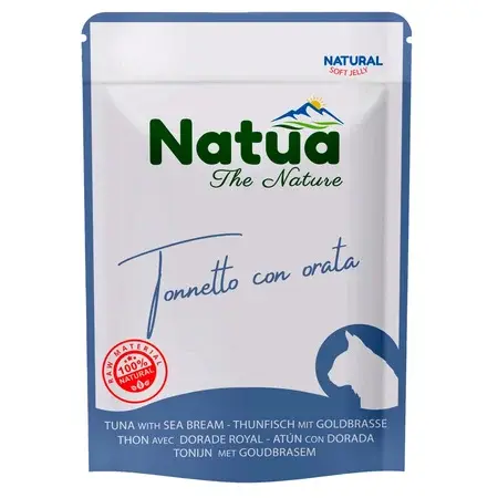 Natua Natural Tuńczyk z Doradą w Galaretce 70g – mokra karma dla kotów