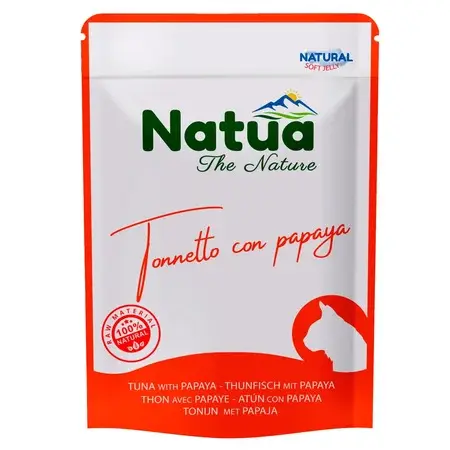Natua Natural Tuńczyk z Papają w Galaretce 85g – mokra karma dla kotów