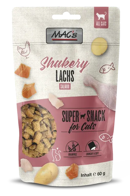 MAC’s Cat Shakery Sticks łosoś – miękkie przysmaki dla kota 50g 