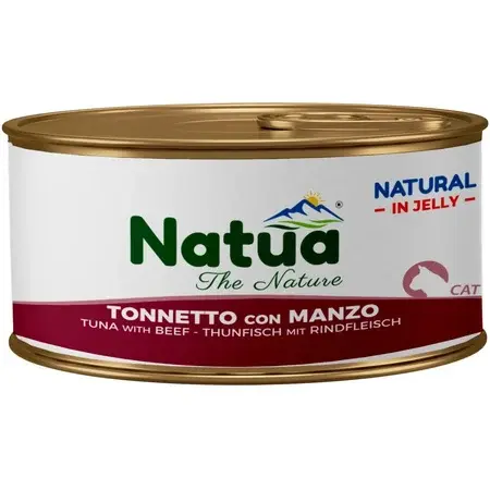 Natua Tuńczyk z Wołowiną w Galaretce 85g – mokra karma dla kota