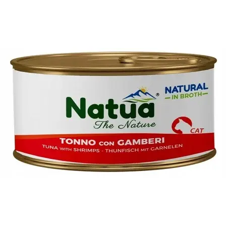 Natua Natural Tuńczyk z Krewetkami w Bulionie 85g – mokra karma dla kota