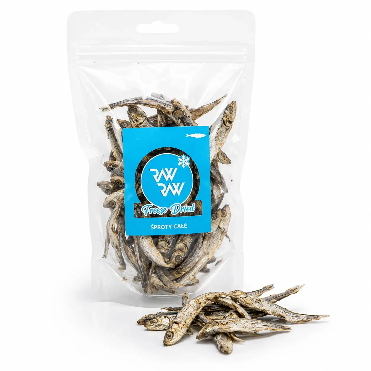 RAW RAW Liofilizowane Szprotki 50 g – naturalna bomba Omega-3 dla psa i kota