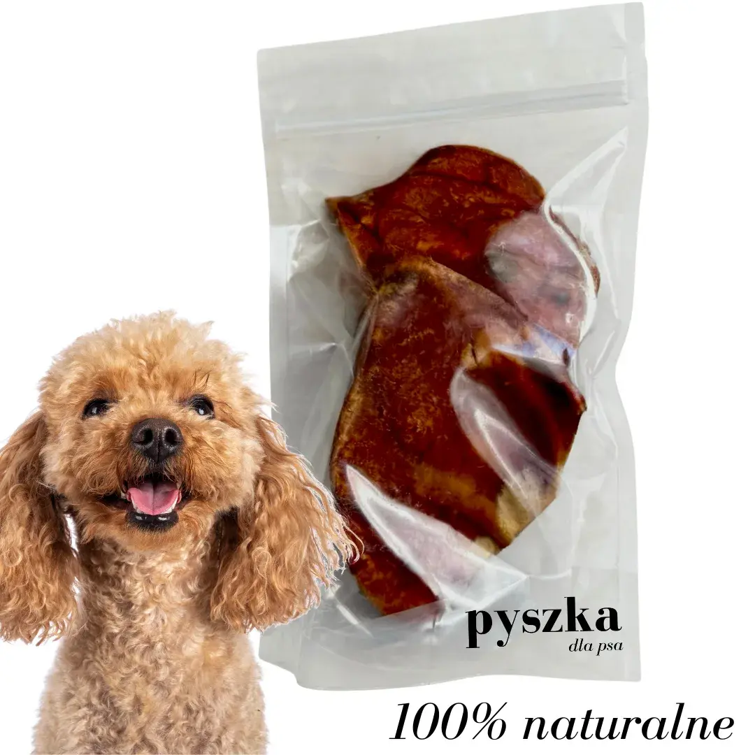 Naturalny Gryzak PREMIUM Pyszki - Wędzone Ucho Wieprzowe DUO SMAK 2 szt.