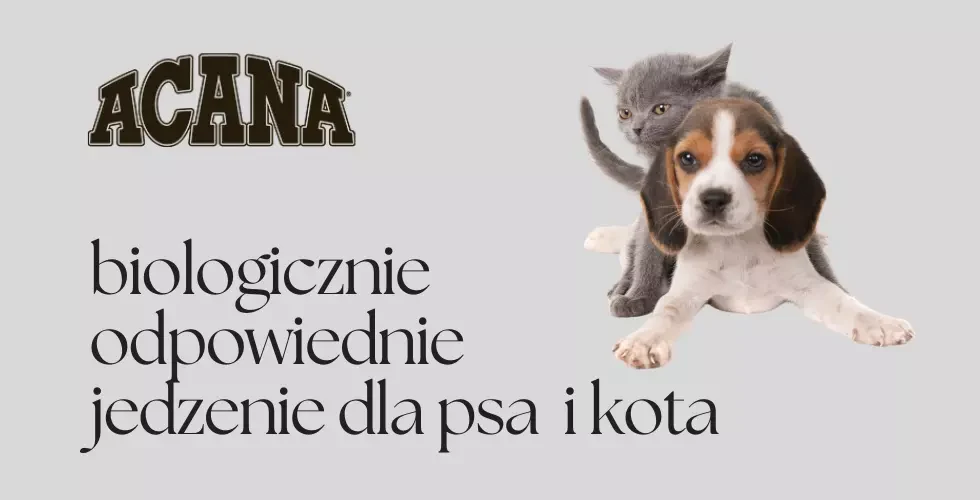 acana biologicznie odpowiednie jedzenie dla psów i kotów