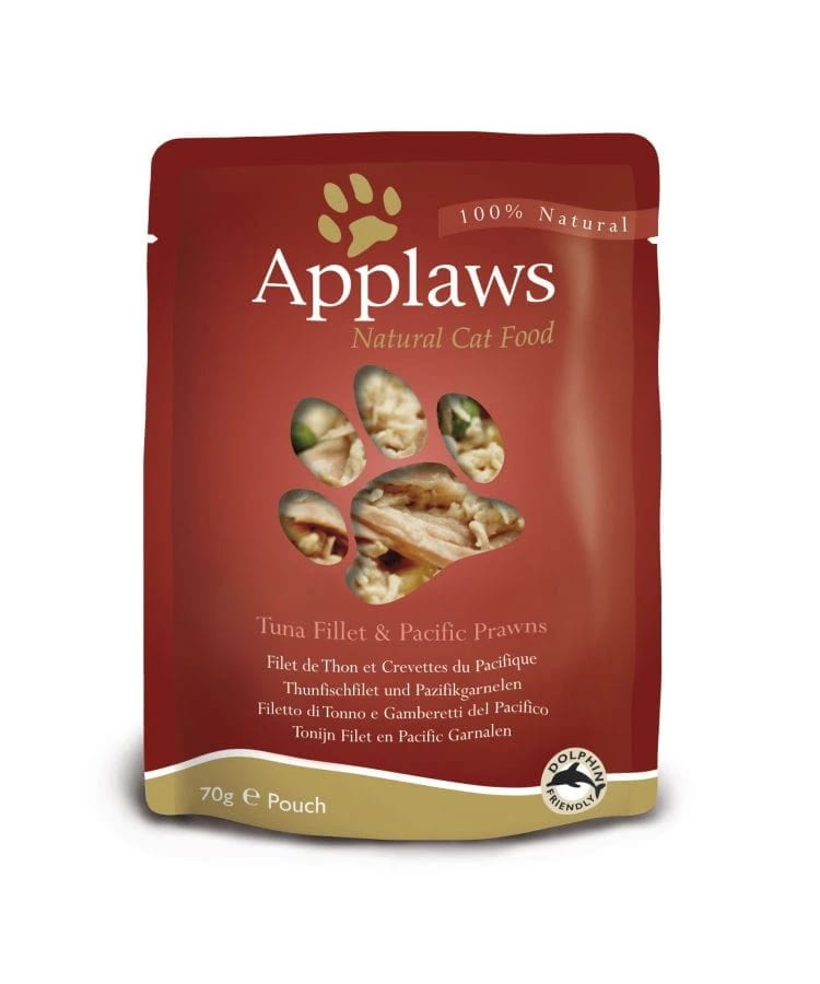 Applaws Filet z Tuńczyka z Krewetkami Pacyficznymi w Wywarze Rybnym 70g