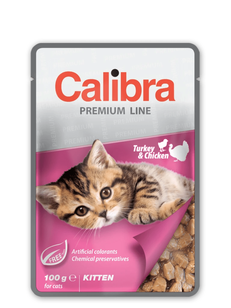 Calibra Kitten Indyk z Kurczakiem w Sosie 100g