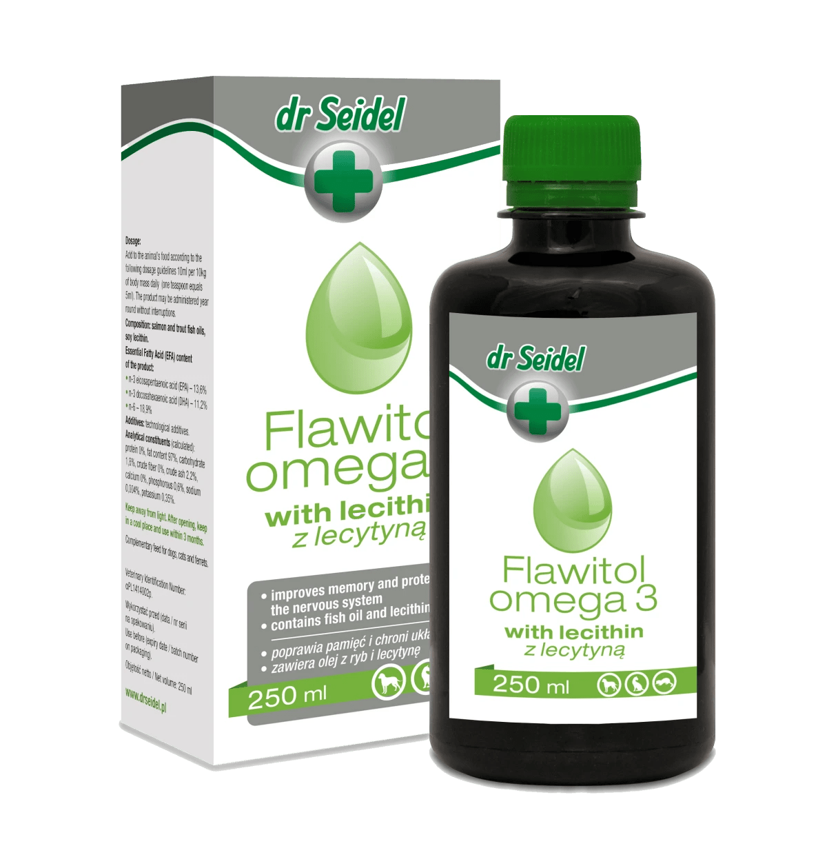 Dr Seidel - Flawitol Omega 3 z Lecytyną 250ml