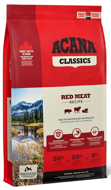 ACANA CLASSIC RED MEAT DOG 6KG-  karma dla psów, jagnięcina, wołowina, wieprzowina