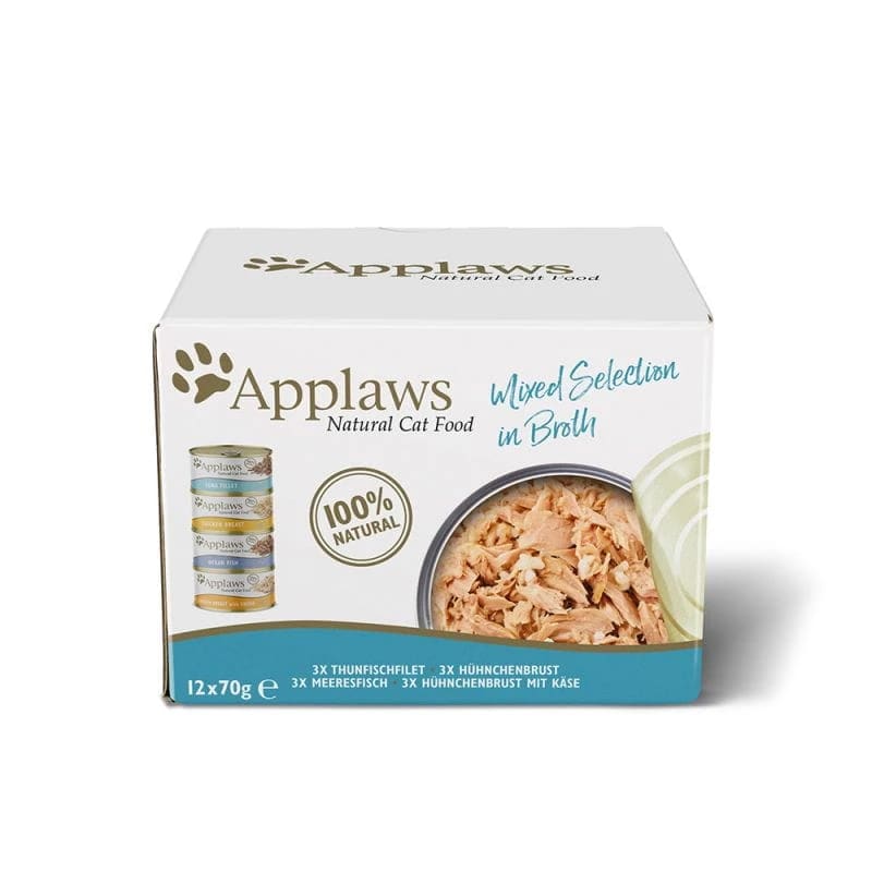 Applaws Multipack drobiowo-rybny w puszkach 12x70g