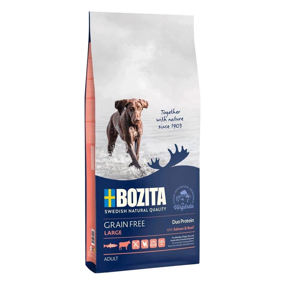 BOZITA Grain Free Salmon & Beef Large - sucha karma dla psa 12 kg