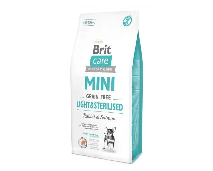 BRIT CARE MINI GRAIN-FREE LIGHT&STERILISED 2kg