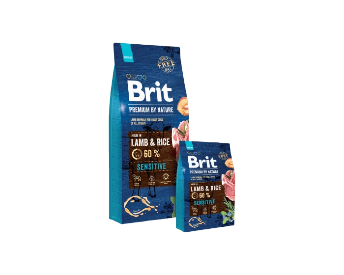 BRIT PREMIUM BY NATURE formuła dla psów wszystkich ras, jagnięcina z ryżem 15kg