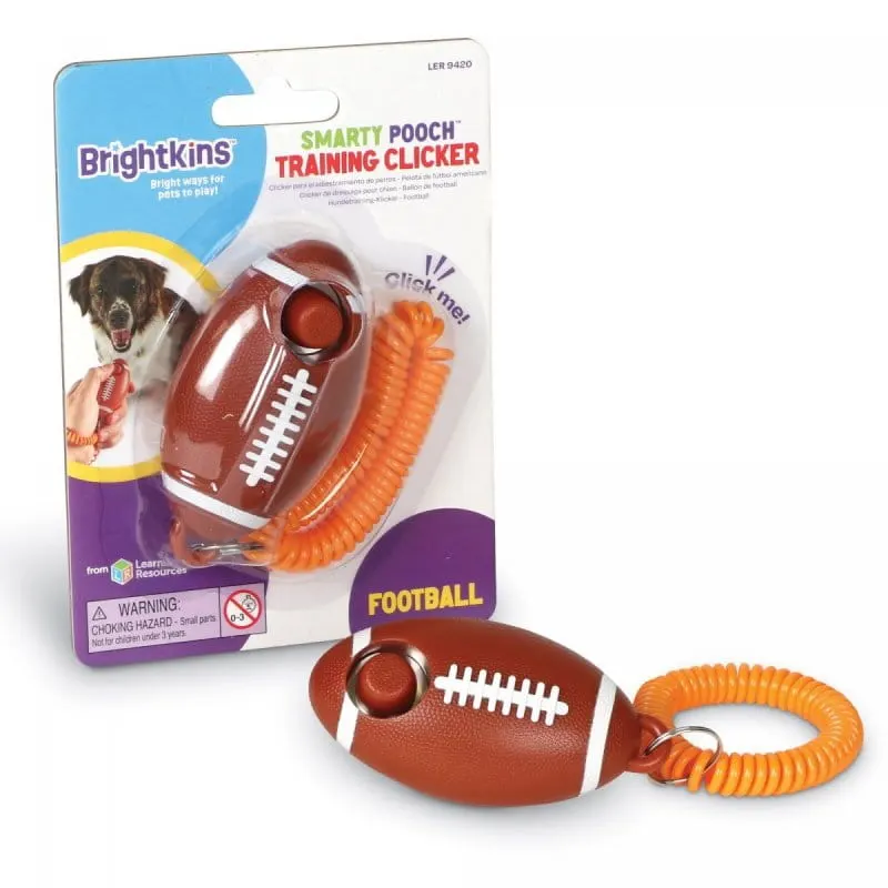 Brightkins Smarty Pooch Training Clicker KLIKER FOOTBALL