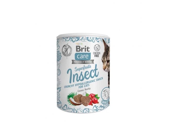 Brit Care Cat Snack Superfruits Insect Hypoallergenic 100g