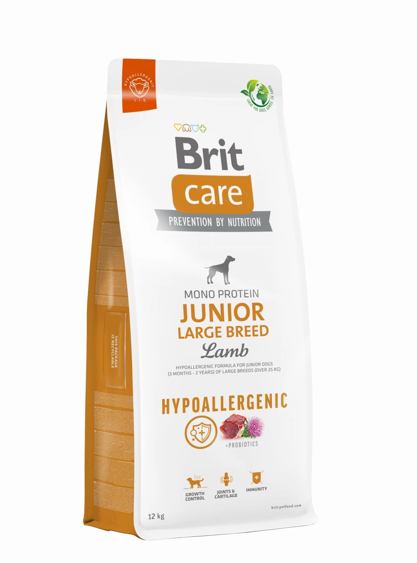 Brit Care Dog Hypoallergenic Junior Large Breed Lamb 12kg