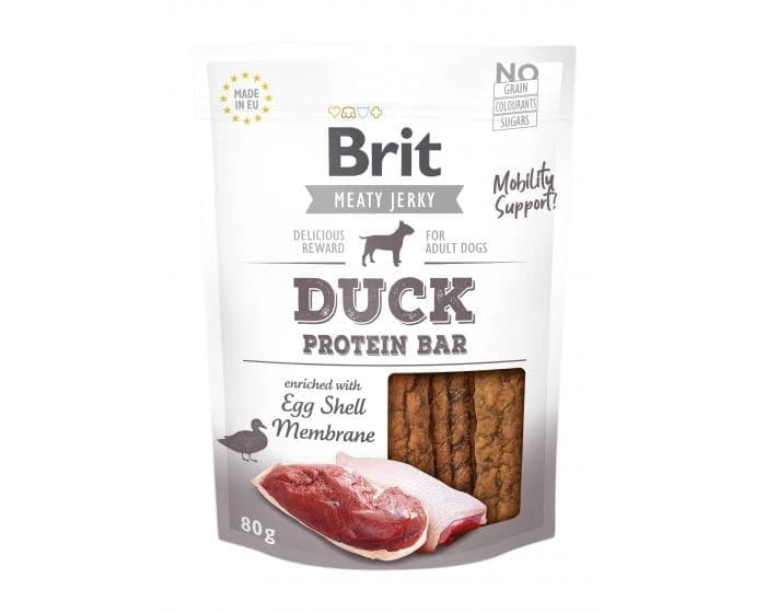 Brit Jerky Snack Duck Protein bar 80g