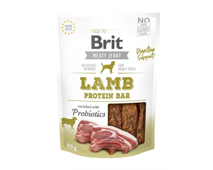 Brit Jerky Snack Lamb Protein bar 200g