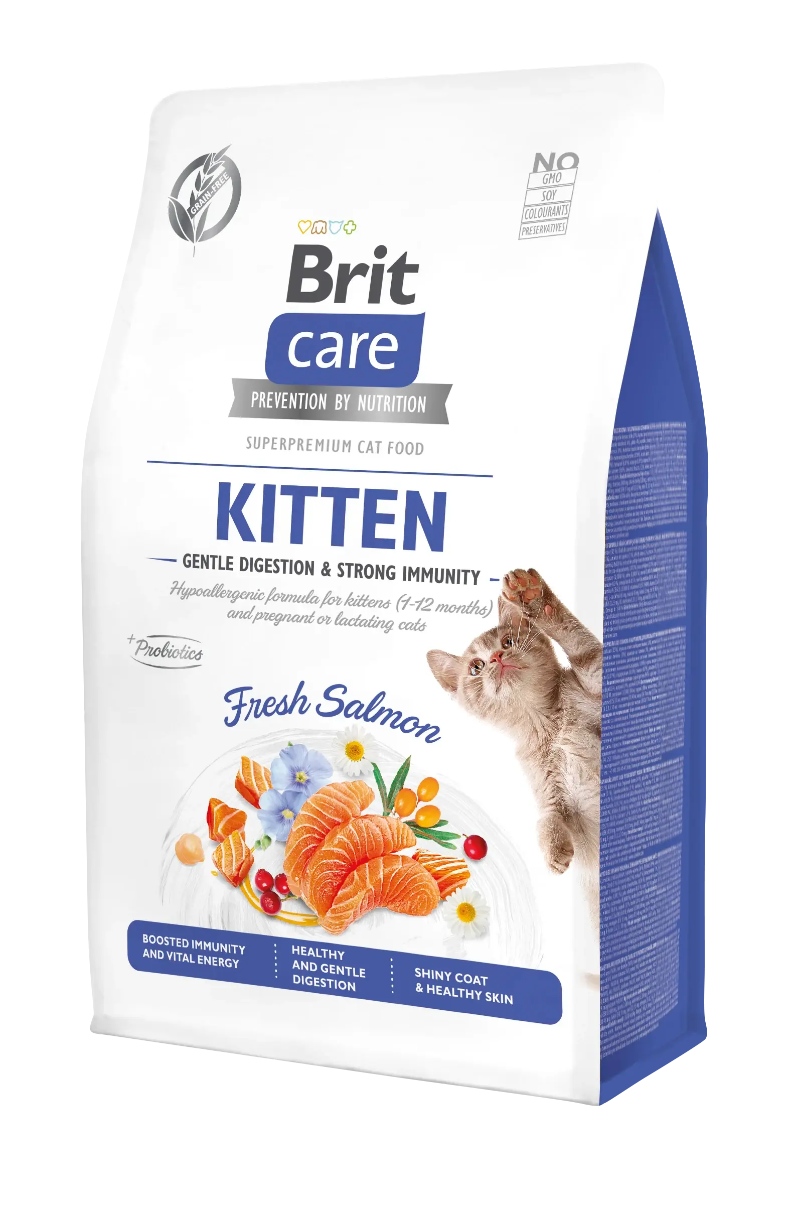 Brit Care Cat Grain-Free Kitten Immunity Łosoś 400 g