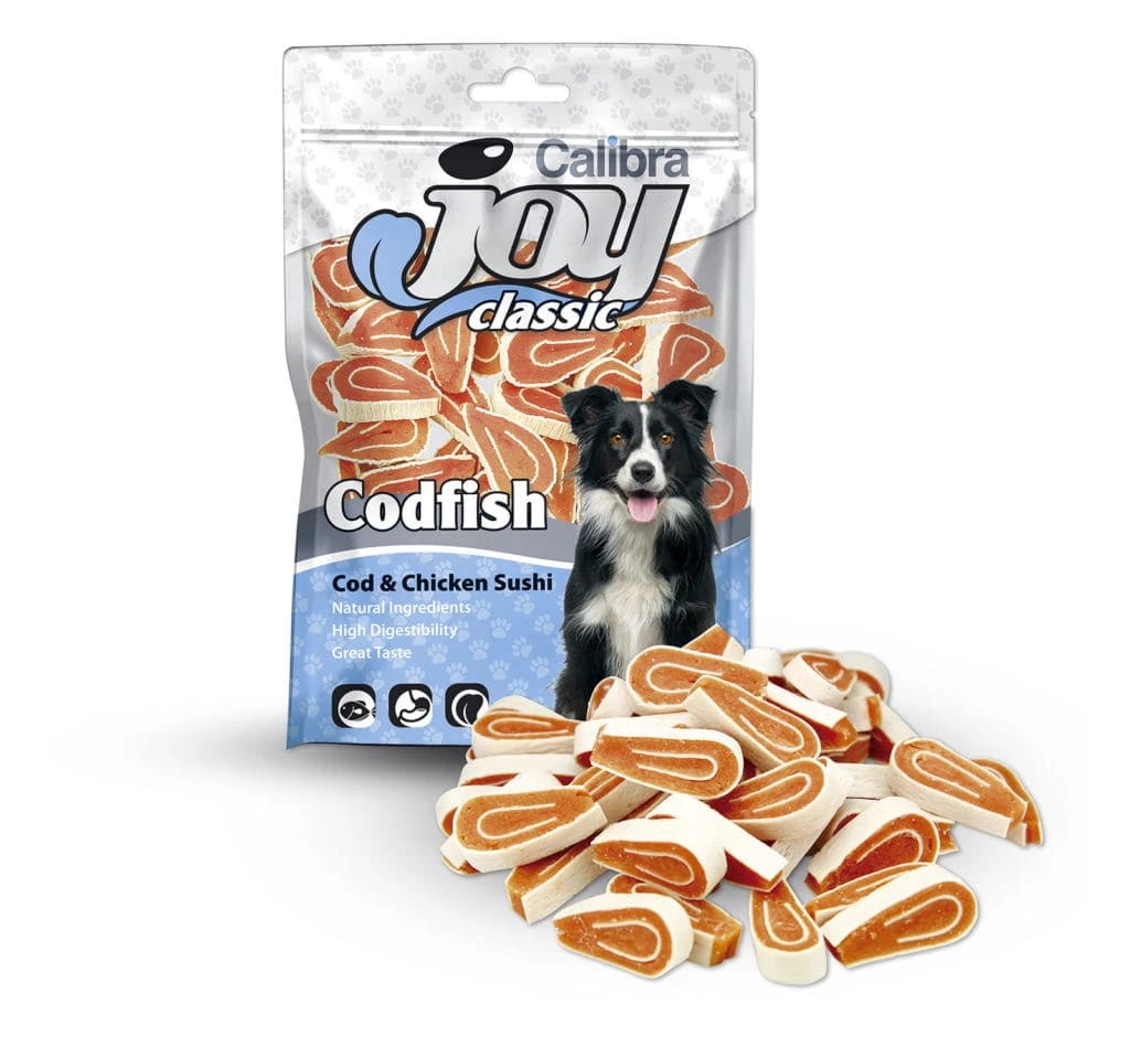 Calibra Joy Classic Sushi Cod & Chicken - Aromatyczna Przekąska Kurczak z Dorszem 80g