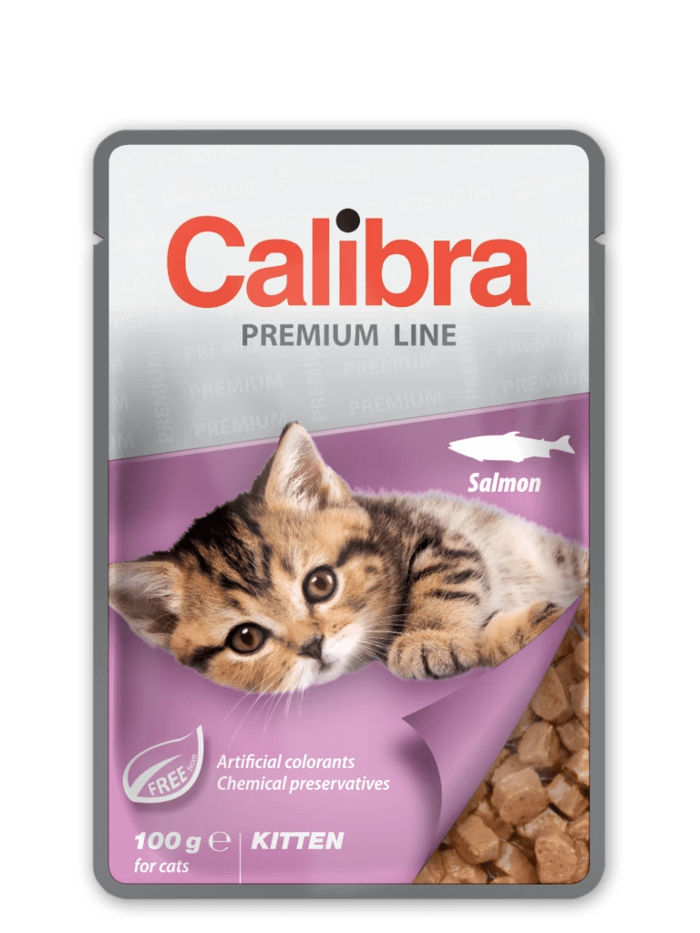 Calibra Kitten z Łososiem w Sosie 100g