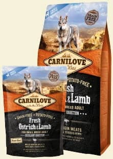 Carnilove Dog Fresh Ostrich & Lamb for Small Breed 1,5kg