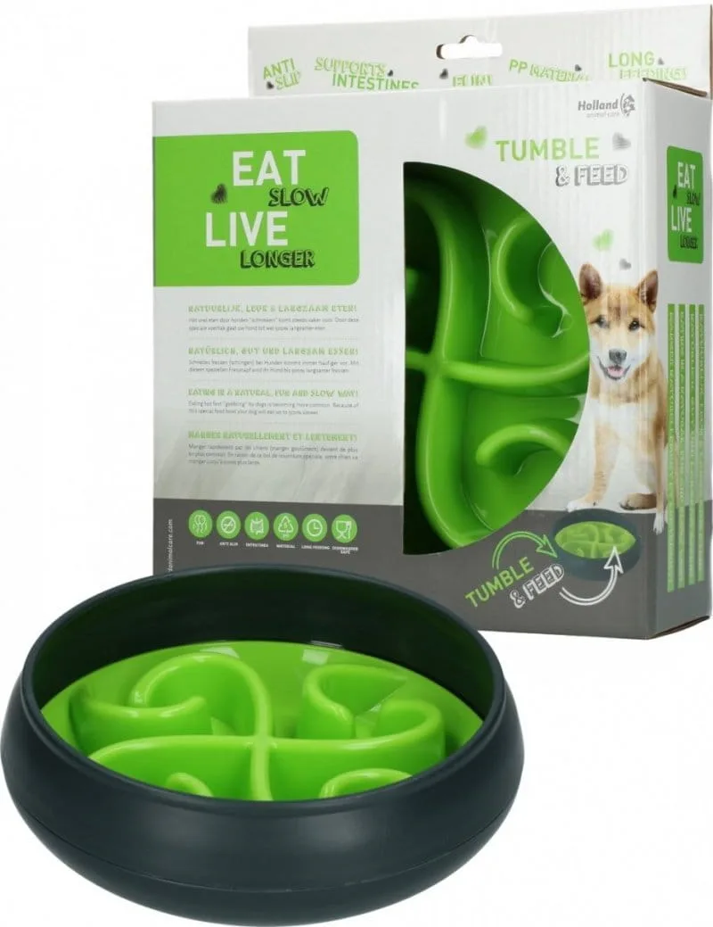 Eat Slow Live Longer TUMBLE FEEDER miska spowalniająca zielona