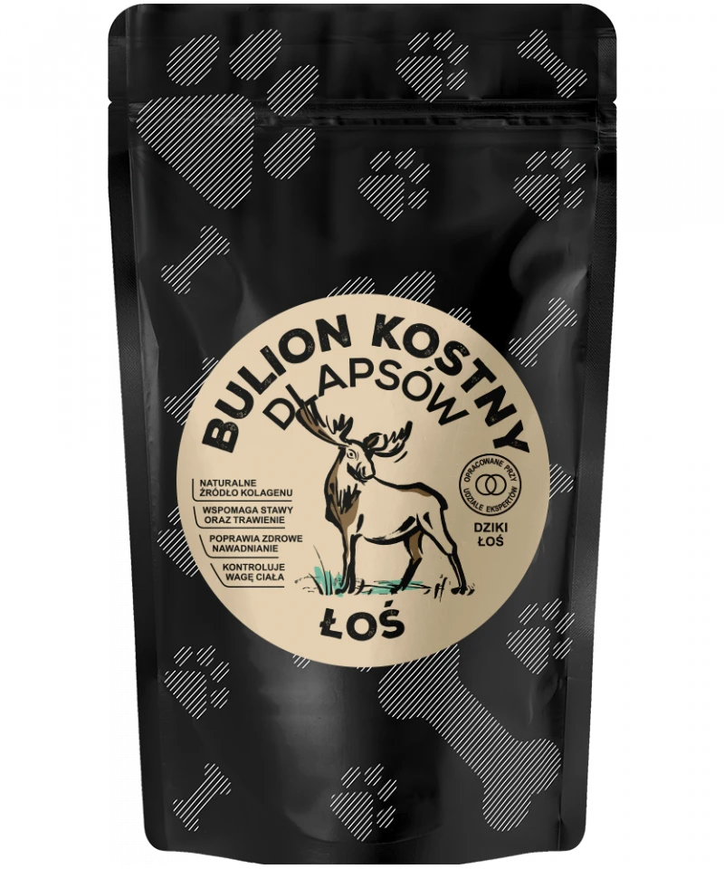 Food Studio Chefs BULION KOSTNY dla psów DZIKI ŁOŚ 230ml