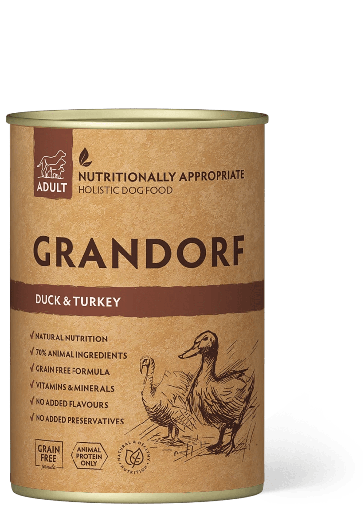 PAKIET 4+2 GRATIS GRANDORF Duck & Turkey - Adult 400g