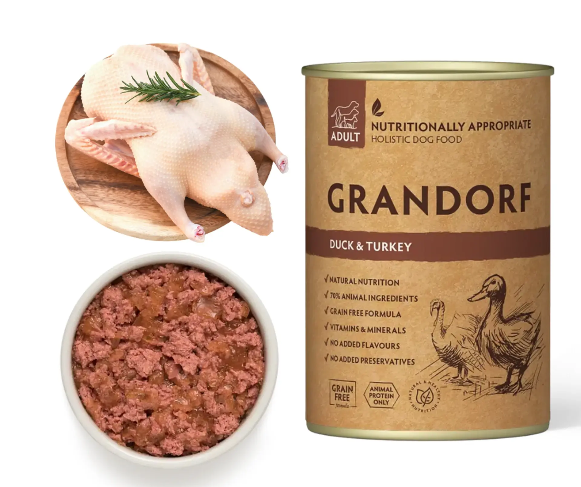 GRANDORF Duck & Turkey - Adult 400g