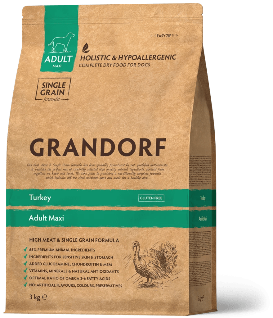 GRANDORF Turkey Adult Maxi Breeds- pełnoporcjowa karma dla dorosłych psów dużych ras 10kg