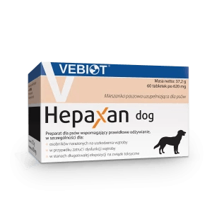 Vebiot Hepaxan Dog 60 tabl. dla psa- regeneracja wątroby