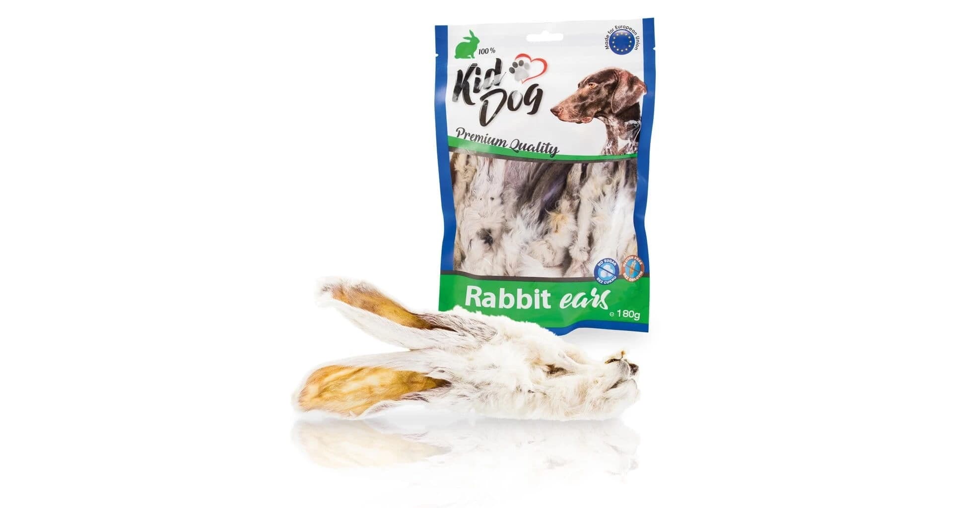 KIDDOG uszy królika z futerkiem 500 g