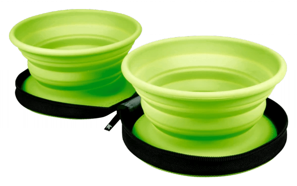 Kiwi Walker TRAVEL DOUBLE BOWL zestaw misek turystycznych zielonych