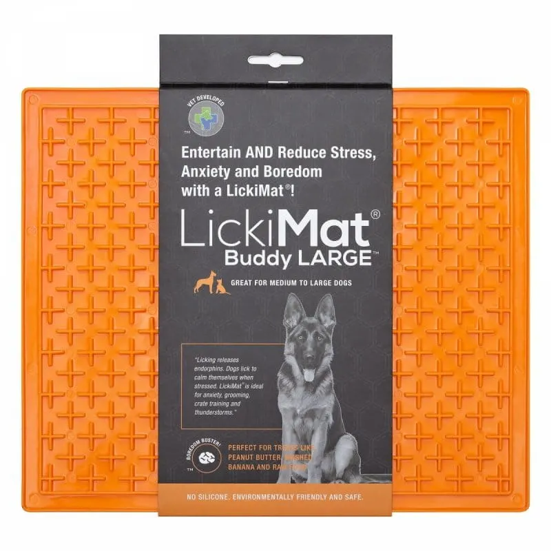 Mata LickiMat® Classic Buddy™ LARGE II pomarańczowa